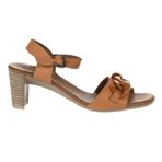 Bueno Shoes 01WU11101 Taba Deri Topuklu Kadın Sandalet
