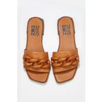 Bueno Shoes 01wu1815 Taba Deri Kadın Düz Sandalet