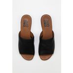 Bueno Shoes 01WU3100 Siyah Kahve Bej Deri Kadın Sandalet
