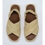Bueno Shoes 01WU3309 Sarı Açık Deri Kadın Sandalet