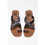 Bueno Shoes 01WU3419 Siyah Multi Deri Kadın Sandalet