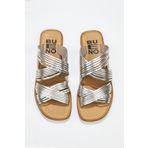 Bueno Shoes 01WU3422 Bej Parlak Deri Kadın Düz Terlik