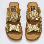 Bueno Shoes 01WU3422 Sarı Parlak Deri Kadın Düz Terlik