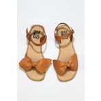 Bueno Shoes 01wu3424 Taba Deri Kadın Düz Sandalet