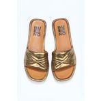 Bueno Shoes 01wu4100 Bronz Parlak Deri Kadın Düz Terlik