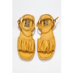 Bueno Shoes 01WU4121 Sarı Deri Kadın Sandalet