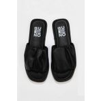 Bueno Shoes 01wu4125 Siyah Deri Düz Kadın Terlik
