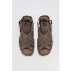Bueno Shoes 01wu4126 Gri Deri Kadın Sandalet