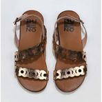 Bueno Shoes 01WU4216 Pudra Parlak Deri Kadın Sandalet