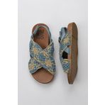Bueno Shoes 01WU4248 Mavi Deri Kadın Sandalet