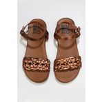 Bueno Shoes 01wu4251 Taba Parlak Deri Düz Kadın Sandalet
