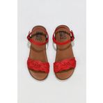 Bueno Shoes 01wu4262 Kırmızı Deri Düz Kadın Sandalet