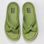 Bueno Shoes 01WU4602 Yeşil Kadın Terlik