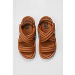 Bueno Shoes 01WU4619 Taba Deri Kadın Dolgu Topuklu Sandalet