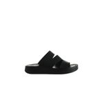Bueno Shoes 01WU4629 Siyah Deri Kadın Dolgu Topuklu Terlik