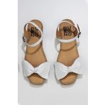 Bueno Shoes 01WU5206 Beyaz Deri Kadın Espadril Sandalet