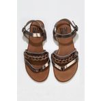 Bueno Shoes 01WU7406 Gri Parlak Deri Kadın Sandalet