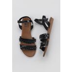 Bueno Shoes 01WU7434 Siyah Kadın Sandalet
