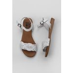 Bueno Shoes 01WU7450 Beyaz Deri Kadın Sandalet