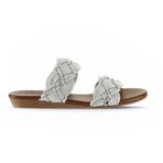 Bueno Shoes 01WU7452 Beyaz Deri Kadın Düz Terlik