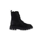 Bueno Shoes 01WV1500 Siyah Deri Kadın Düz Bot