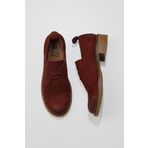Bueno Shoes 01WV6003 Bordo Nubuk Kadın Az Topuklu Ayakkabı