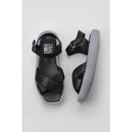 Bueno Shoes 01WY1009 Siyah Mavi Deri Kadın Düz Sandalet