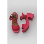 Bueno Shoes 01WY12204 Fuşya Deri Kadın Dolgu Topuklu Ayakkabı