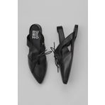 Bueno Shoes 01WY1803 Siyah Deri Düz Kadın Sandalet