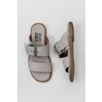 Bueno Shoes 01WY2001 Gri Deri Kadın Düz Terlik