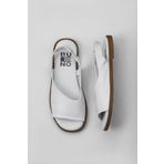 Bueno Shoes 01WY2005 Beyaz Deri Kadın Sandalet