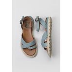 Bueno Shoes 01WY5407 Mavi Deri Kadın Sandalet