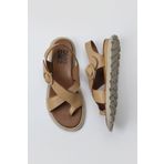 Bueno Shoes 01WY5408 Bej Deri Kadın Sandalet