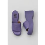 Bueno Shoes 01WY9000 Lila Deri Kadın Dolgu Topuklu Terlik