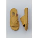 Bueno Shoes 01WY9400 Sarı Deri Kadın Düz Terlik