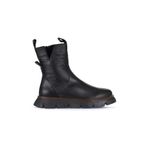 Bueno Shoes 01WZ1504 Siyah Deri Kadın Dolgu Topuklu Bot