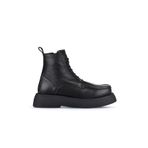Bueno Shoes 01WZ6405 Siyah Deri Kadın Dolgu Topuklu Bot