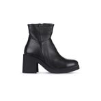 Bueno Shoes 01WZ7100 Siyah Deri Kadın Topuklu Bot
