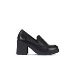 Bueno Shoes 01WZ7103 Siyah Deri Kadın Topuklu Ayakkabı