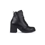 Bueno Shoes 01WZ7107 Siyah Deri Kadın Topuklu Bot