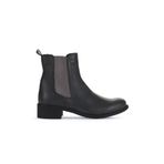 Bueno Shoes 01WZ7404 Gri Koyu Deri Topuklu Kadın Bot