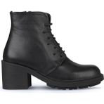 Bueno Shoes 01WZ7904 Siyah Deri Kadın Topuklu Bot