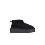 Bueno Shoes 05AG2074054 Siyah Süet Kadın Dolgu Topuklu Bot