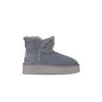 Bueno Shoes 05AG2104054 Mavi Süet Kadın Dolgu Topuklu Bot