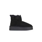 Bueno Shoes 05AG2104054 Siyah Süet Kadın Dolgu Topuklu Bot