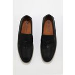 Bueno Shoes 05MS101 Siyah Flotter Deri Erkek Loafer