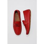 Bueno Shoes 05MS2025 Kırmızı Flotter Deri Erkek Loafer