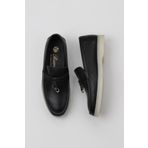 Bueno Shoes 05WS101 Siyah Flotter Deri Kadın Loafer