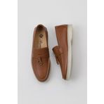 Bueno Shoes 05WS101 Taba Flotter Deri Kadın Loafer