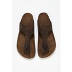 Bueno Shoes 05WT101 Kahverengi Nubuk Deri Kadın Parmak Arası Terlik